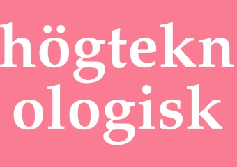 Synonym högteknologisk