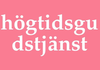 Synonym högtidsgudstjänst