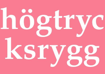 Synonym högtrycksrygg