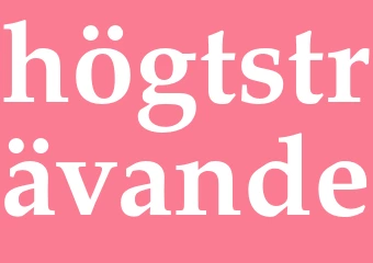 Synonym högtsträvande