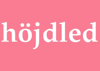 Synonym höjdled