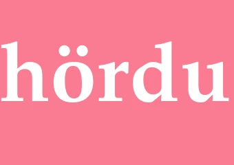 Synonym hördu