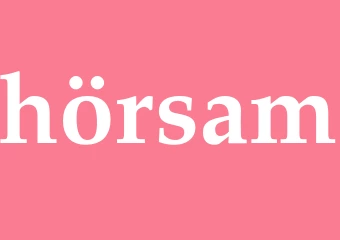 Synonym hörsam
