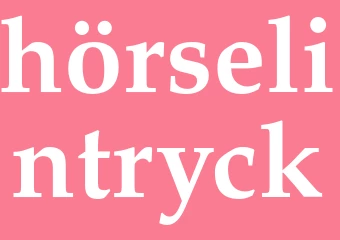 Synonym hörselintryck