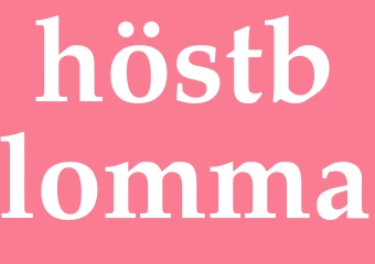 Synonym höstblomma