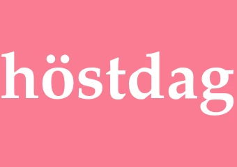 Synonym höstdag