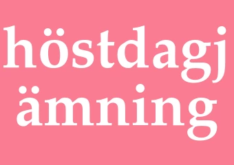 Synonym höstdagjämning