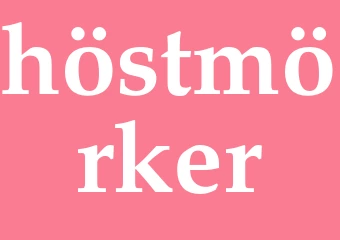 Synonym höstmörker