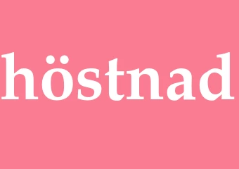 Synonym höstnad