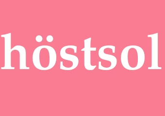 Synonym höstsol