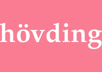 Synonym hövding
