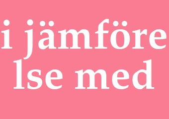 Synonym i jämförelse med