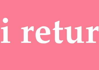 Synonym i retur