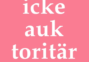Synonym icke-auktoritär