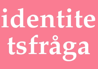 Synonym identitetsfråga
