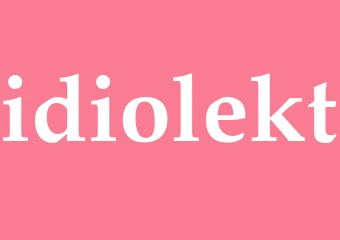 Synonym idiolekt