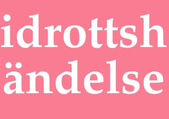 Synonym idrottshändelse