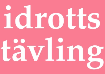 Synonym idrottstävling