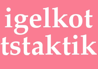 Synonym igelkottstaktik