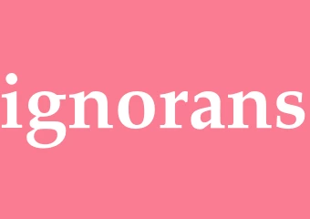 Synonym ignorans