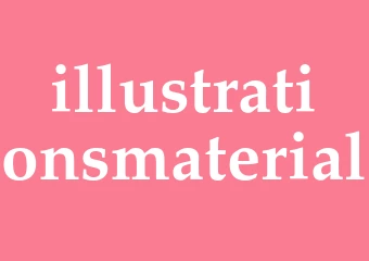 Synonym illustrationsmaterial