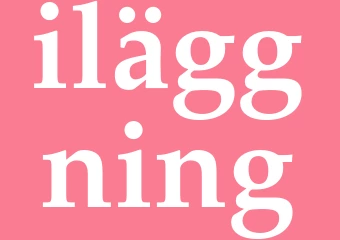 Synonym iläggning