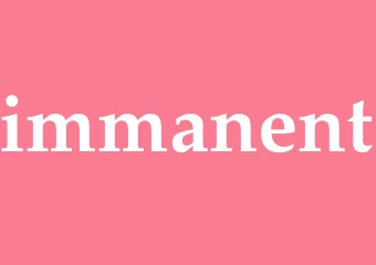 Synonym immanent