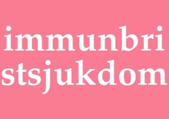 Synonym immunbristsjukdom