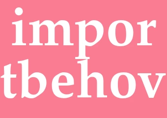 Synonym importbehov