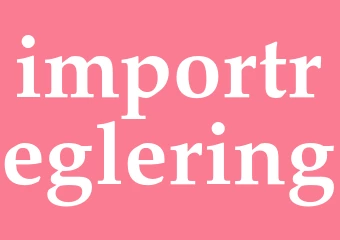 Synonym importreglering