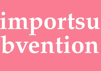 Synonym importsubvention