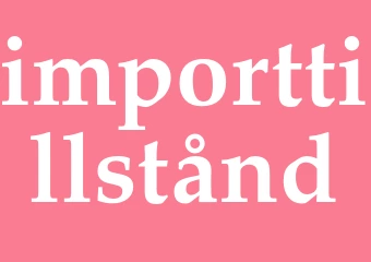 Synonym importtillstånd