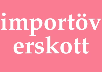 Synonym importöverskott