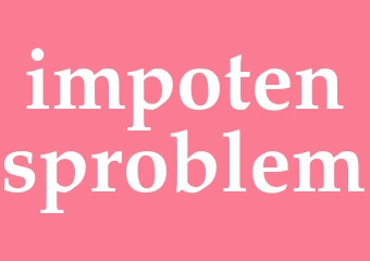 Synonym impotensproblem