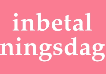 Synonym inbetalningsdag