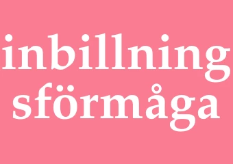 Synonym inbillningsförmåga