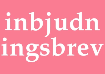 Synonym inbjudningsbrev