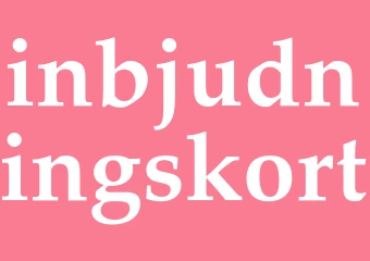 Synonym inbjudningskort