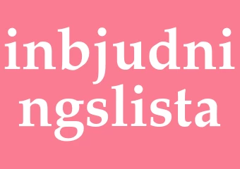 Synonym inbjudningslista