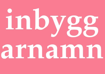 Synonym inbyggarnamn