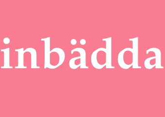 Synonym inbädda