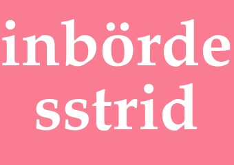 Synonym inbördesstrid