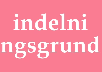 Synonym indelningsgrund