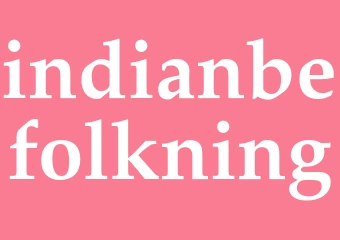 Synonym indianbefolkning