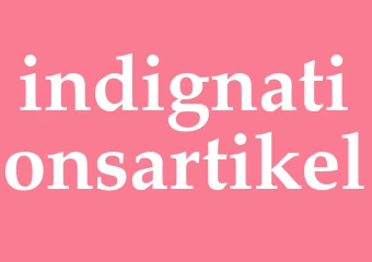 Synonym indignationsartikel