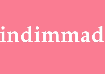Synonym indimmad