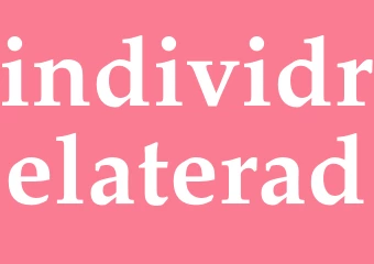 Synonym individrelaterad
