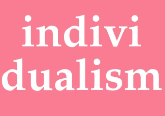 Synonym individualism
