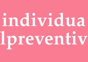 Synonym individualpreventiv