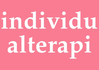 Synonym individualterapi